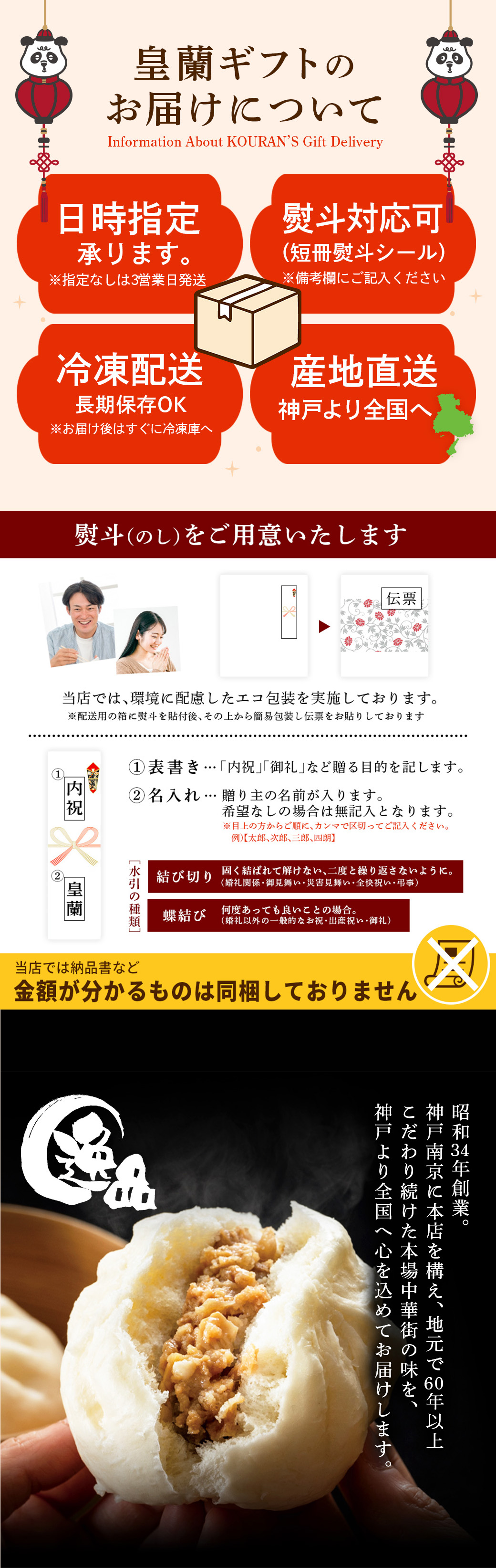 お届けについて